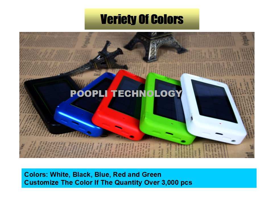 solar battery charger case 3000mah for I5 phone