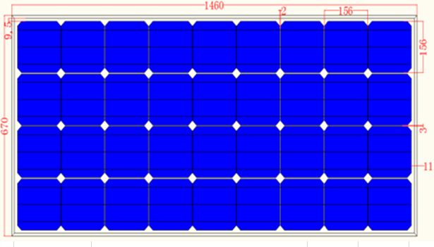 150W Solar Panel Monocrystalline module Panel