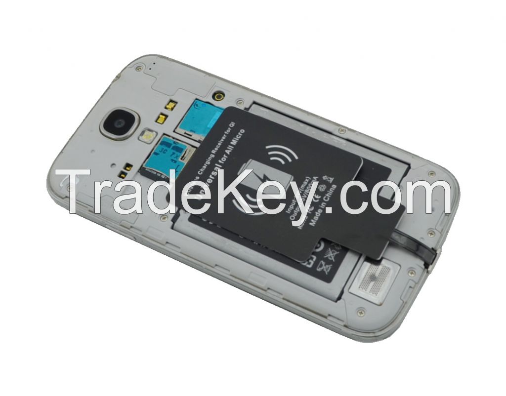 2014 New comeing QI wireless charging receiver for Samsung HTC LG SE charger for All Micro connector