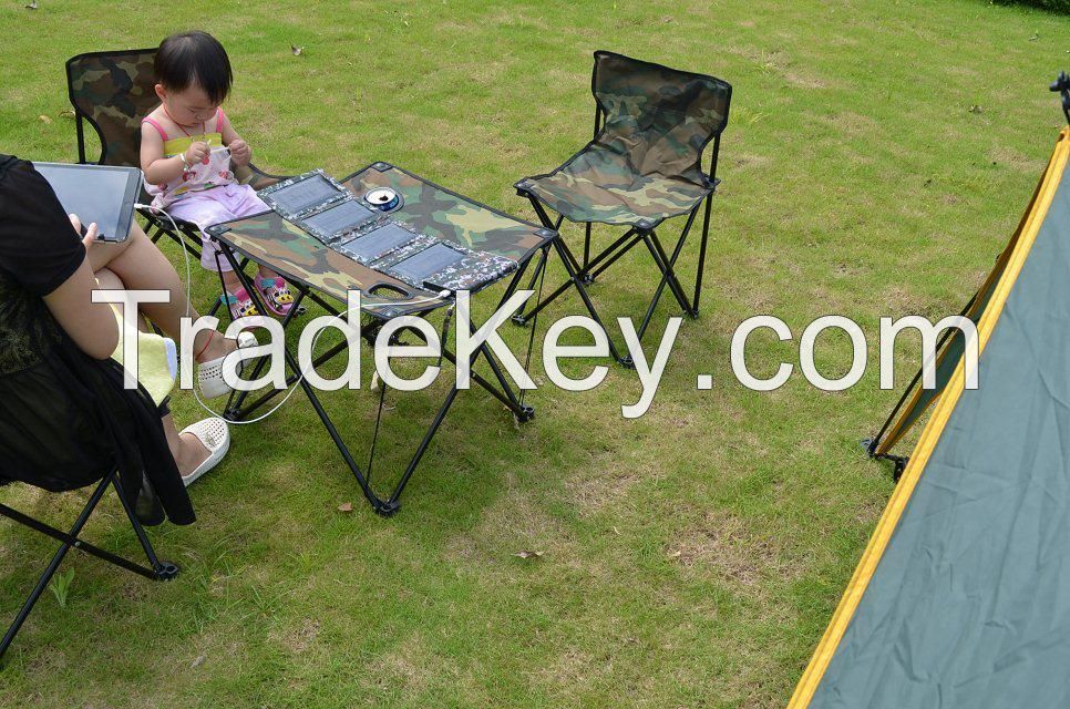 Foldable solar panel with 8000mah battery trip extra battery hiking battery