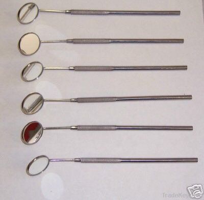 Dental mirrors with handle