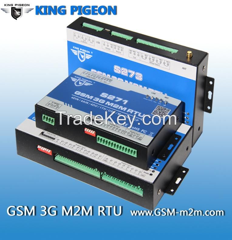 GSM SMS GPRS 3G RTU supports Modbus RTU Modbus TCP with 64 registers