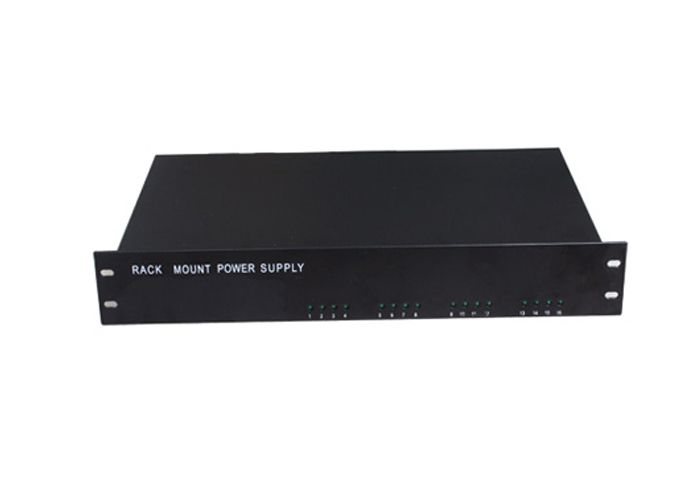 12VDC 13A 16Ch Rack Mount CCTV Power Supply, PTC Resettable Fuse 12VDC13A16P/R