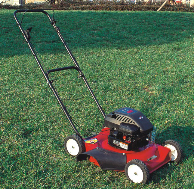 hand-push lawn mower