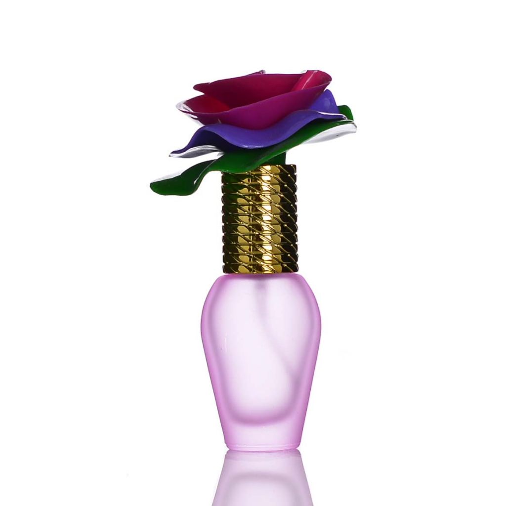 Flower Cap Perfume Bottles 