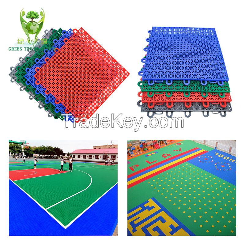 Recyclable PP sports flooring for playground soft floor