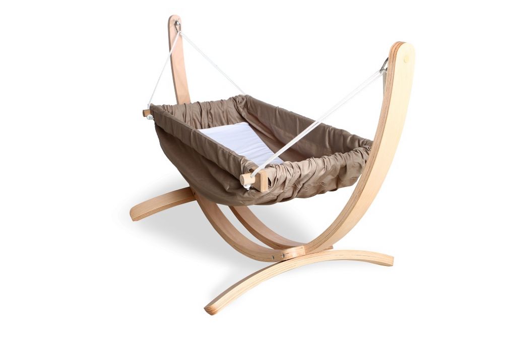 Bliss Wooden Horizontal Baby Hammock crib cot bed