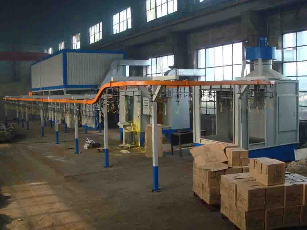 spray process line