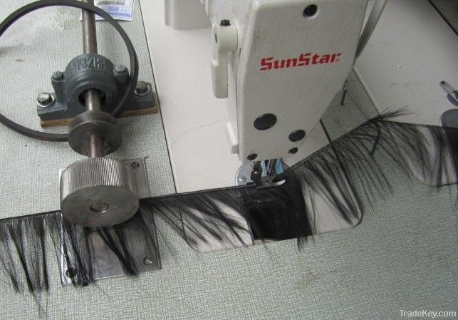 3 three triple head stiching sewing wefting machine Sunstar Brother