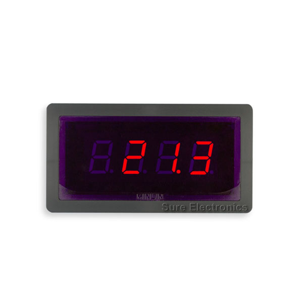 3½ 12V Digital Red LED 50A DC Amp panel meter & shunt