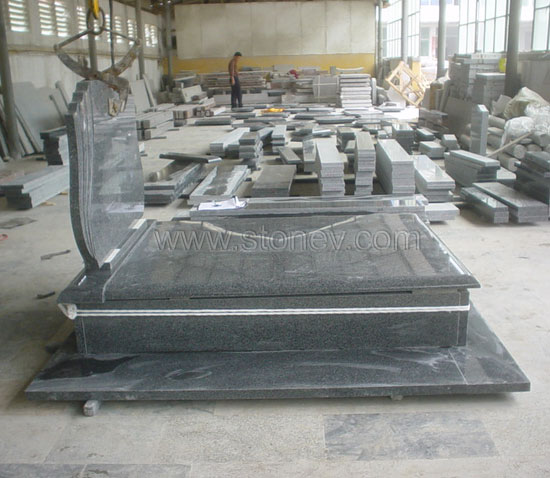 Granite G654 tombstone