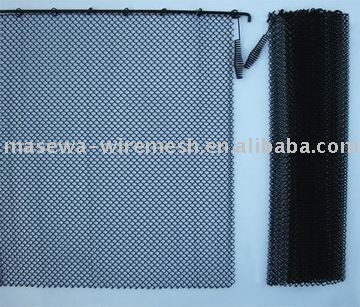 Fireplace mesh screen