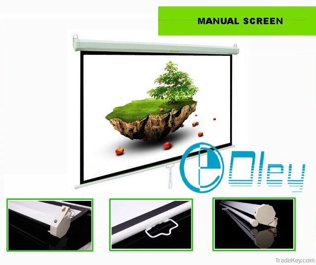 projection screen, Manual wall Screen from 72&quot;-150