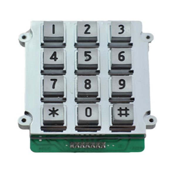 Industrial waterproof 3x4 12keys zinc alloy material keypad for outdoor