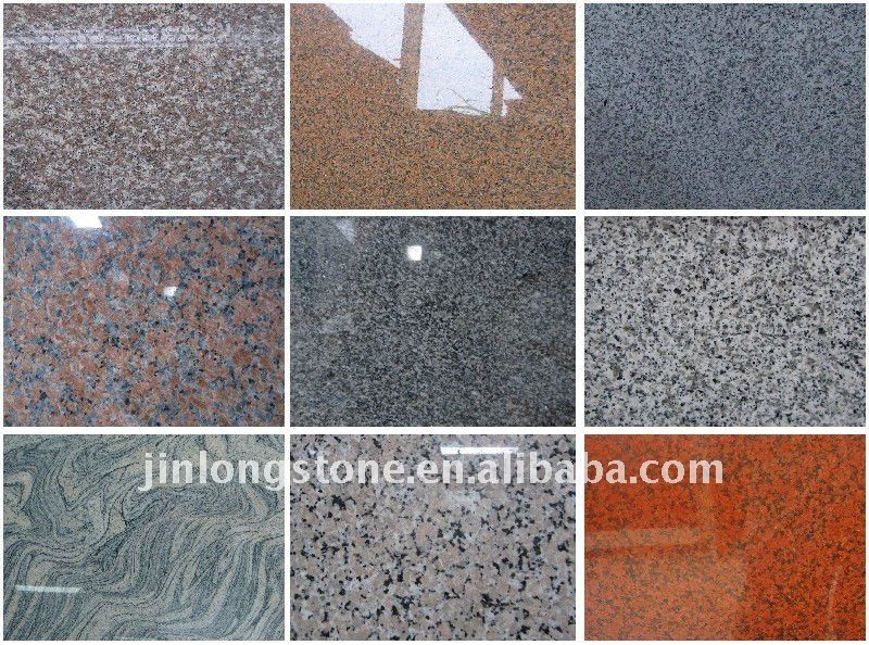 Granite stairs with different color and different sizes