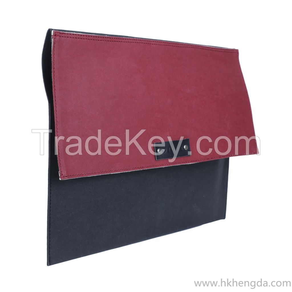 Fashion design washable kraft paper clutch bag shopping bag