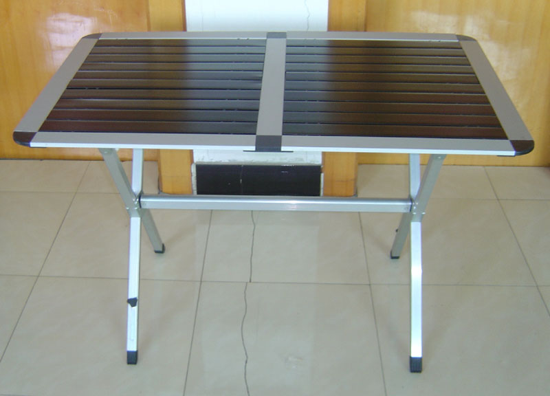 aluminum   table