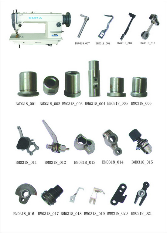 BMA-318single needle &bottom feed flatbed lockstitchmachine  spare par