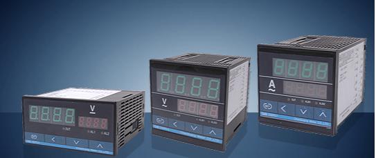 digital ammeter, voltmeter, frequency meter