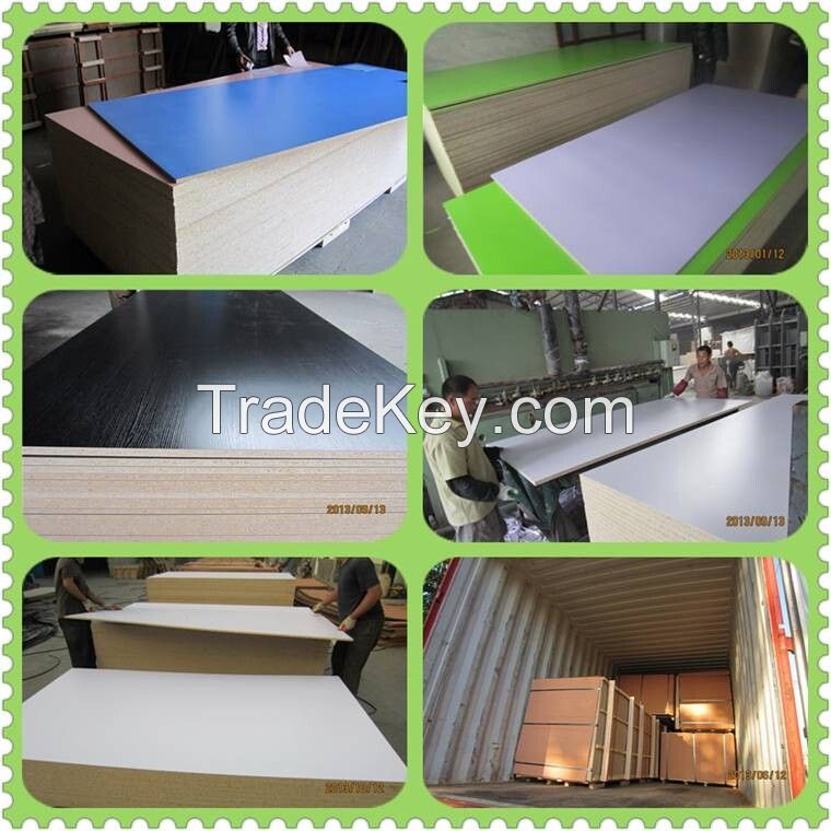 Melamine laminated particle board