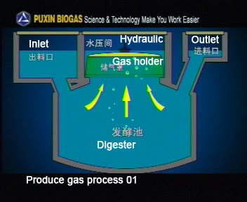 PUXIN family size biogas digester