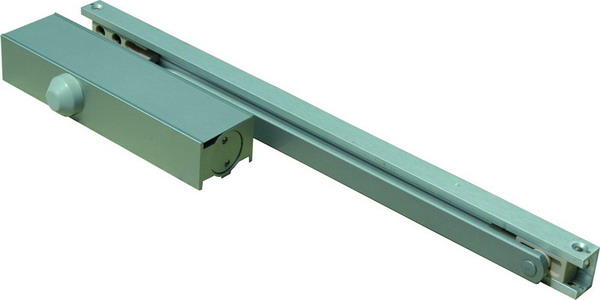 Guiding rail door closer