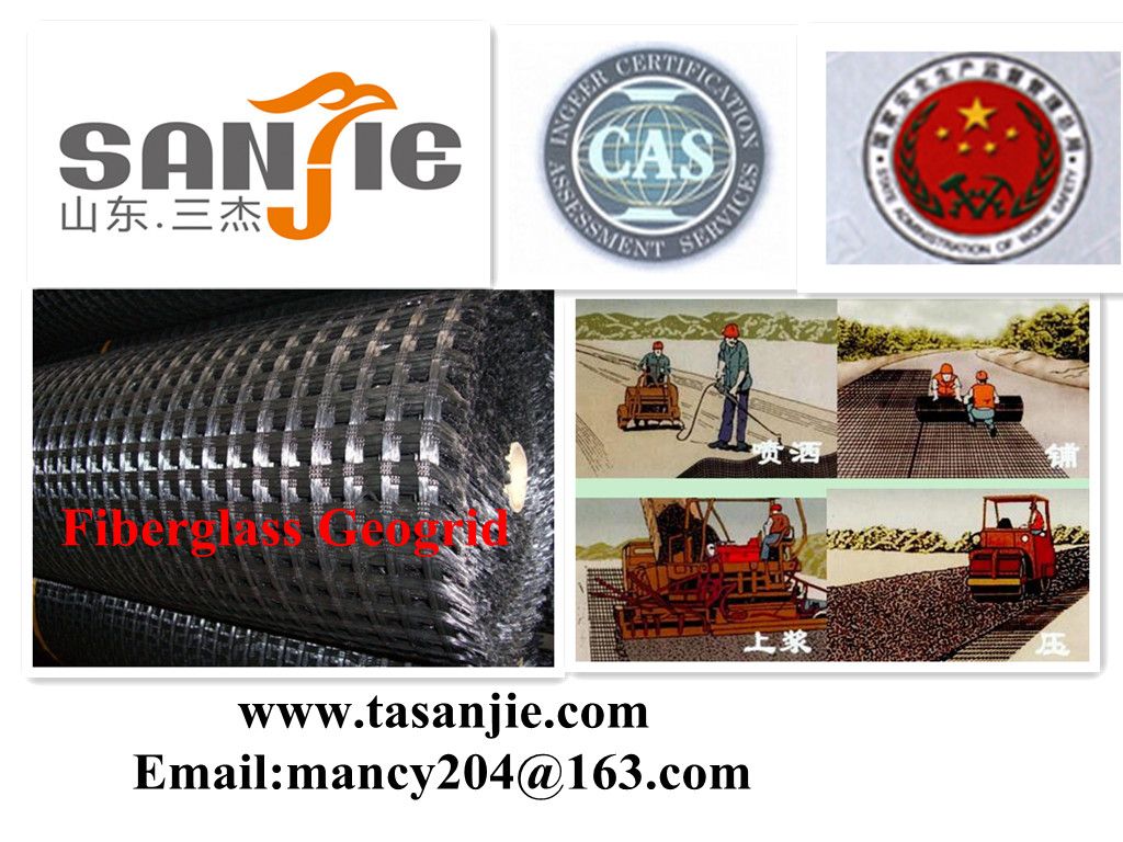 Fiberglass  geogrid