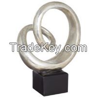 Silver Slanted Spiral UA1088 High Sculpture