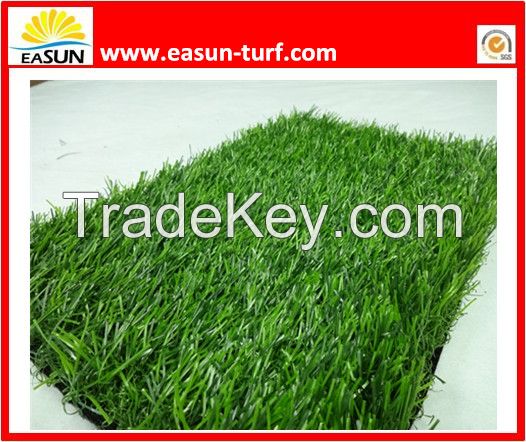 Soft Feeling and Durable Resistance Artificial Grass with Straight and Curly Fiber Applied in Landscaping and Gardening Decoration