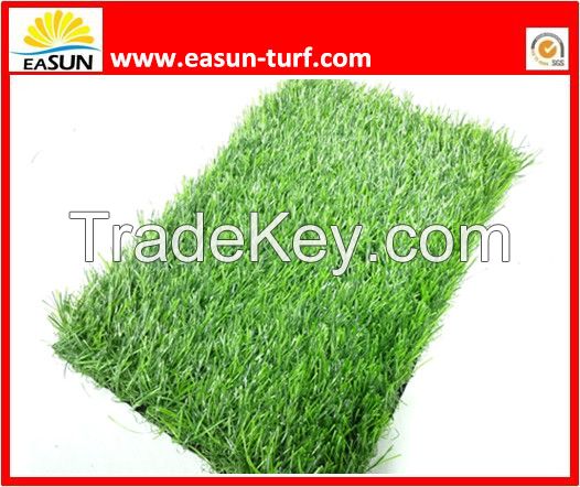 Soft Feeling and Durable Resistance Artificial Grass with Straight and Curly Fiber Applied in Landscaping and Gardening Decoration