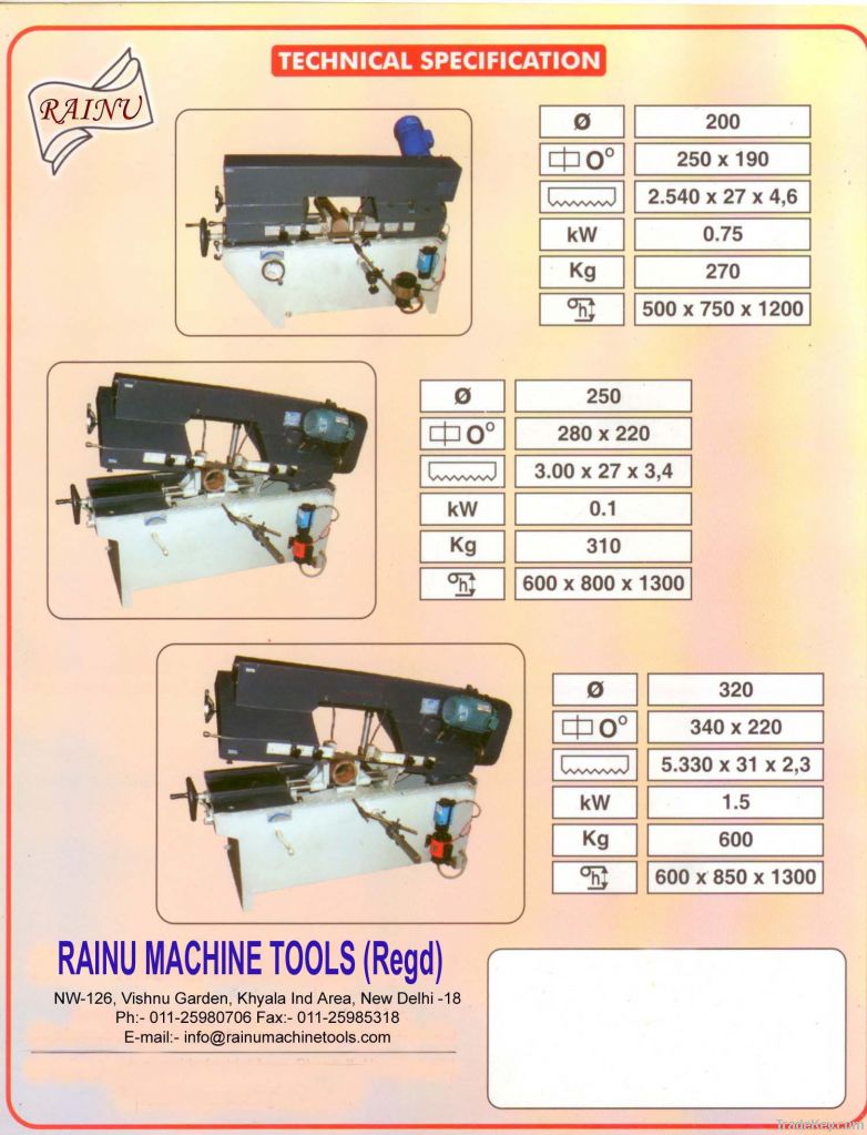 Bandsaw Machine