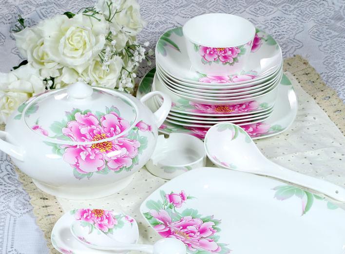 56pc The Fine Bone China Dinnerware Set Tw002 Pottery