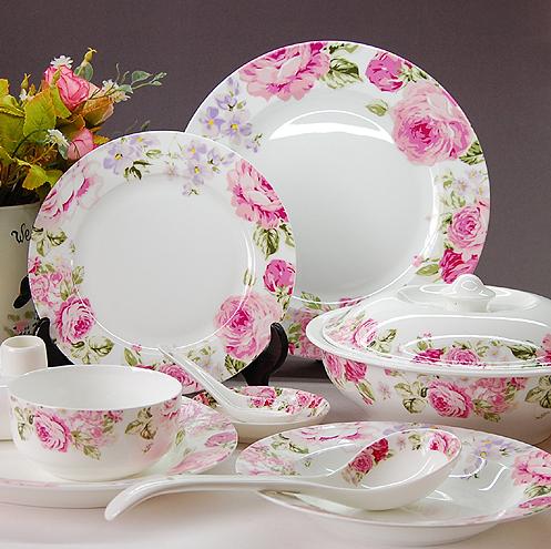 56pc The Fine Bone China Dinnerware Set Tw026 Pottery