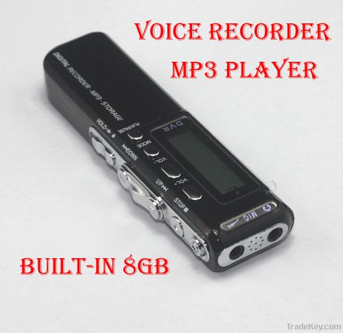 Digital Voice Recorder Dictaphone MP3 Player Speaker