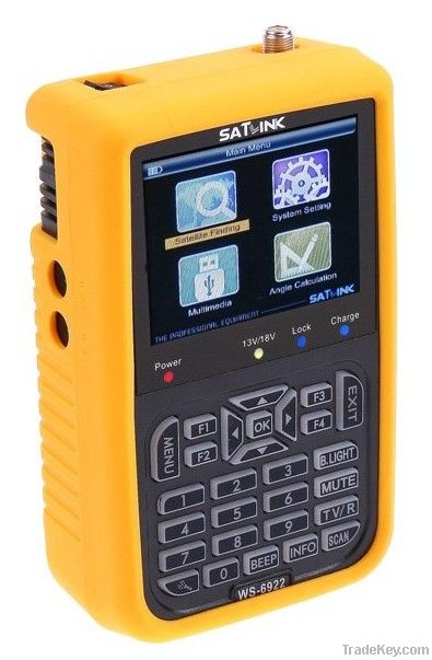 Digital HD Satellite Finder Meter DVB-S 1+2  Satlink WS-6922