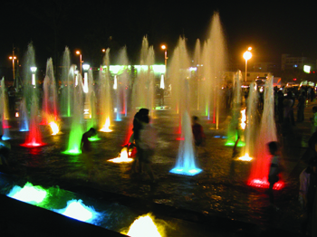 LED fountain light, various fountain project