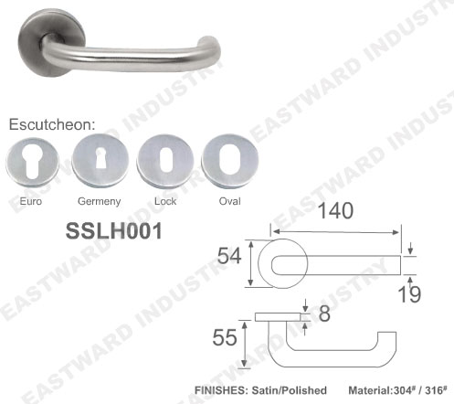 stainless steel door handle