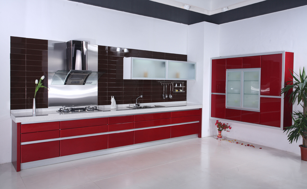 Lacquered Kitchen Cabinet