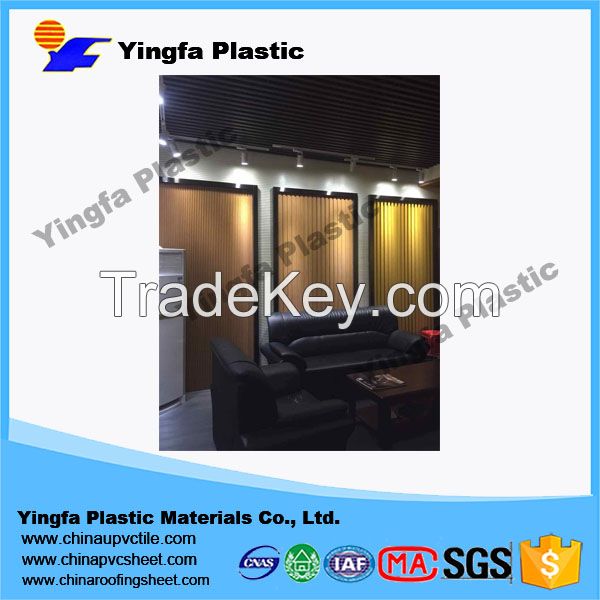 Indoor PVC wood pattern ceiling