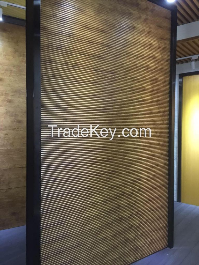 Yingfa PVC composite decorative panel fire resistant Woodgrain PVC Panel False Ceiling