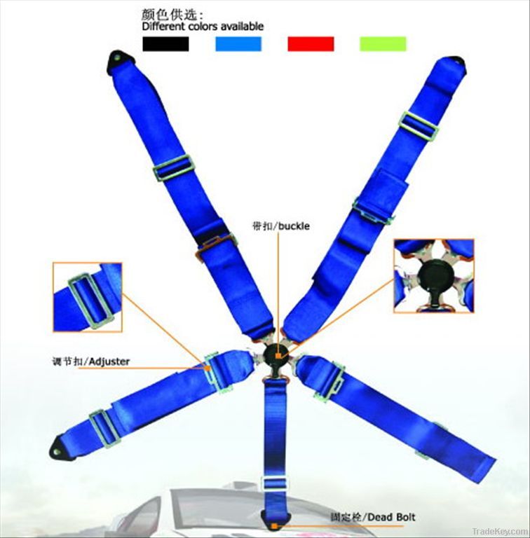 five-point racing safety seat belt