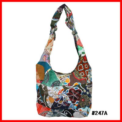 Lady DIY messenger bags with printed cotton patchwork wholesale