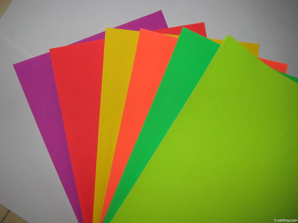 fluorescent card paper  for school