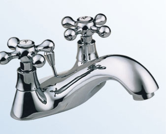 Double lever wash basin mixer