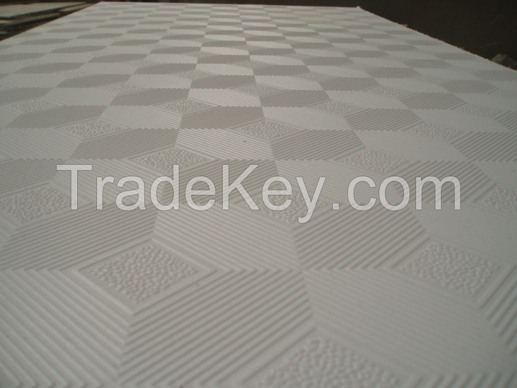 PVC Gypsum Ceiling Tiles