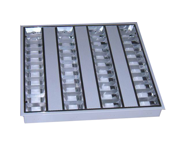 T5 grille light; grille lamp; fluorescent light fixture