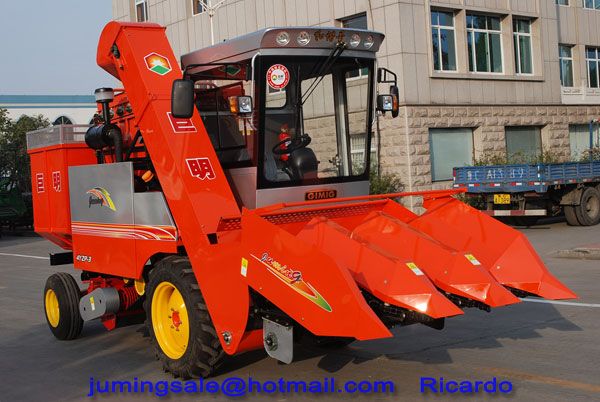 3 rows maize combine harvester