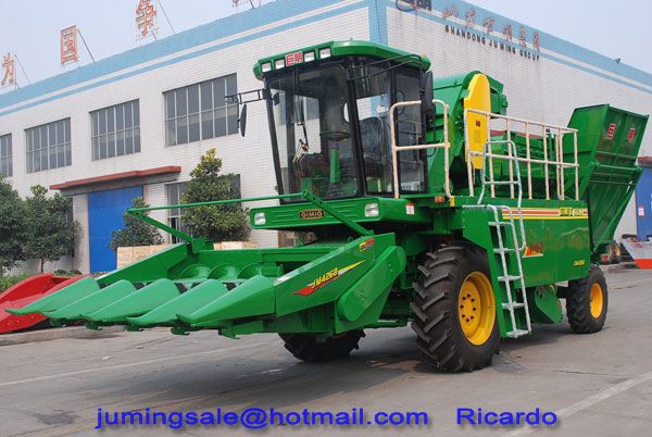 4 Rows Maize Combine Harvester