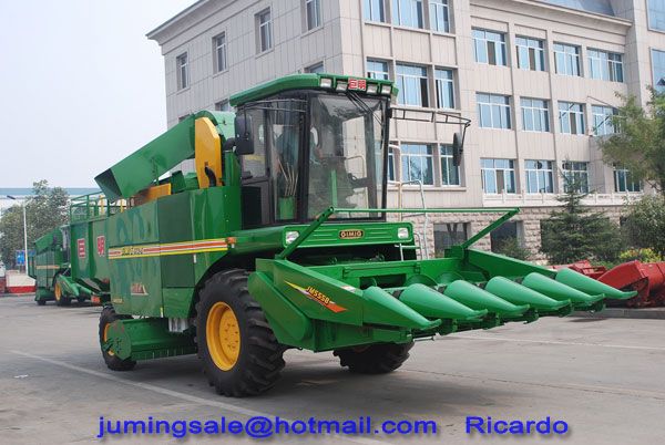 5 rows corn combine harvester