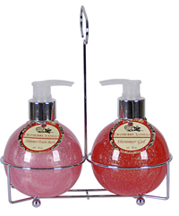 red bath gift sets